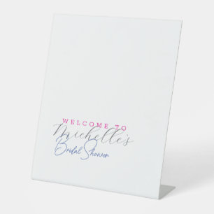 Minimalistisch Schattige Vrijgezellenfeest Reclamebord Met Voetstuk