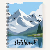 Minimalistisch schetsboek notitieboek (Voorkant)
