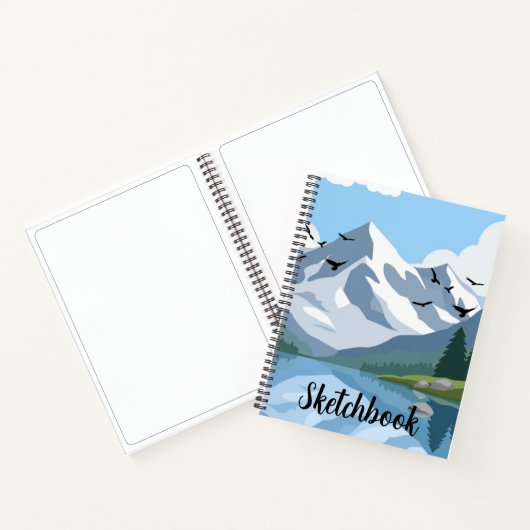 Minimalistisch schetsboek notitieboek (Binnen)
