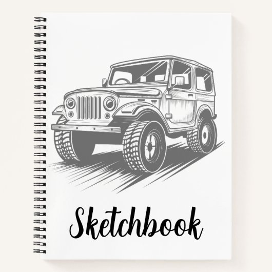 Minimalistisch schetsboek notitieboek (Voorkant)