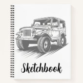 Minimalistisch schetsboek notitieboek (Voorkant)