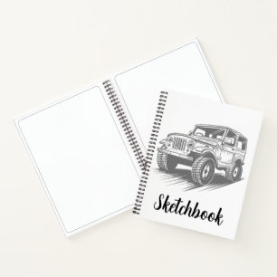 Minimalistisch schetsboek notitieboek