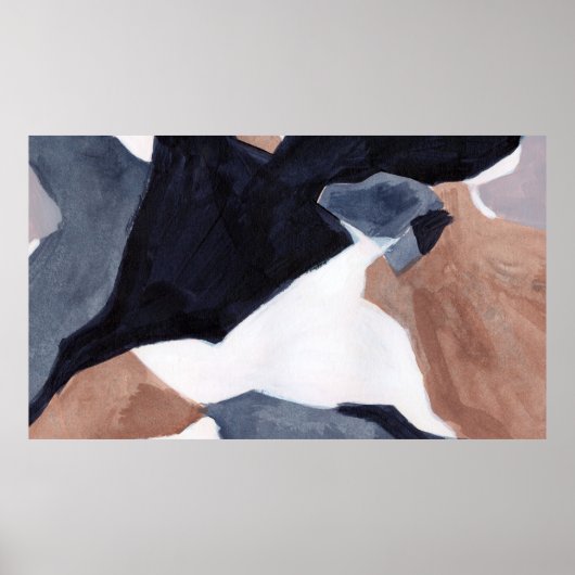 Minimalistisch schilderen. Moderne kunst. Beautifu Poster (Voorkant)