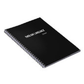Minimalistisch schoolvak notitieboek (Rechterzijde)