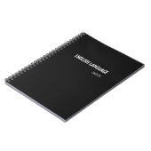 Minimalistisch schoolvak notitieboek (Linkerzijde)