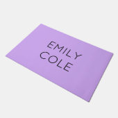 Minimalistisch schoon eenvoudig paarse deurmat (Schuin)