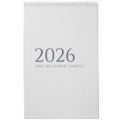 Minimalistisch Schoon Ontwerp Kalender (Hoes)