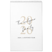 Minimalistisch Schoon Ontwerp Kalender (Hoes)