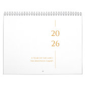 Minimalistisch Schoon Ontwerp Kalender (Hoes)