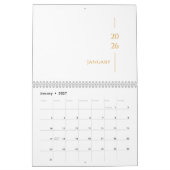 Minimalistisch Schoon Ontwerp Kalender (Jan 2027)