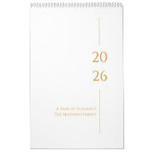 Minimalistisch Schoon Ontwerp Kalender (Hoes)