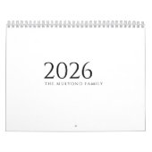Minimalistisch Schoon Ontwerp Kalender (Hoes)