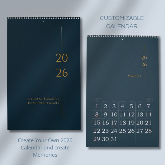 Minimalistisch Schoon Ontwerp Kalender