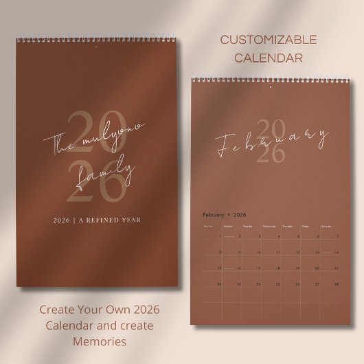 Minimalistisch Schoon Ontwerp Kalender