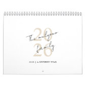 Minimalistisch Schoon Ontwerp Kalender (Hoes)