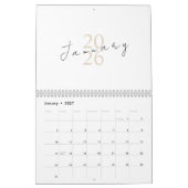 Minimalistisch Schoon Ontwerp Kalender (Jan 2027)