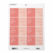 minimalistisch schoonheidslabel - stoffige roos kl etiket (Full Sheet)