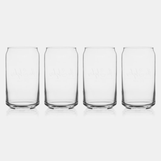 Minimalistisch schrift | blikvorm glas (Achterkant)