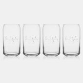 Minimalistisch schrift | blikvorm glas (Voorkant)