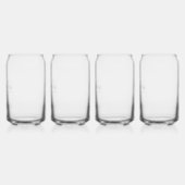 Minimalistisch schrift | blikvorm glas (Links)