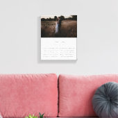 Minimalistisch Schrift Foto Huwelijksgeloften Canvas Afdruk (Insitu (Woonkamer))