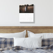 Minimalistisch Schrift Foto Huwelijksgeloften Canvas Afdruk (Insitu (Slaapkamer))