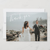 Minimalistisch Schrift | Moderne Chic Script Calli Bedankkaart (Voorkant)