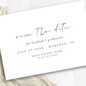 Minimalistisch Script 2024 Afstuderen De datum ops Save The Date