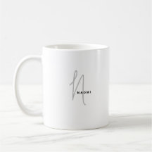 Minimalistisch script | Aangepaste monogram en naa