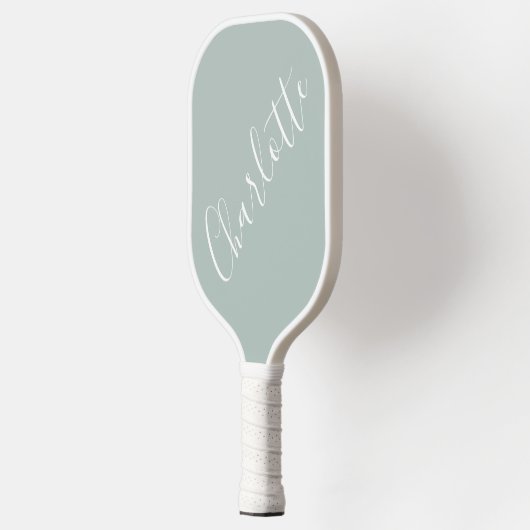 Minimalistisch script - Aangepaste naam usty Blue Pickleball Paddle (Links)