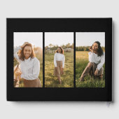 Minimalistisch Script Afstuderen Folie gastenboek (Achterkant)