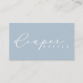 Minimalistisch Script Baby shower Luier Raffle Kaa Plaatskaartje (Voorkant)
