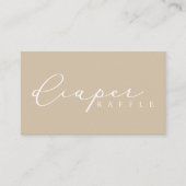 Minimalistisch Script Baby shower Luier Raffle Kaa Plaatskaartje (Voorkant)