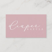 Minimalistisch Script Baby shower Luier Raffle Kaa Plaatskaartje (Voorkant)