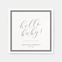 Minimalistisch Script-Baby shower