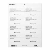 Minimalistisch script bedankt uw zakelijk mailingl etiket (Full Sheet)