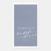 Minimalistisch script blauw Vrijgezellenfeest Servet (Voorkant)