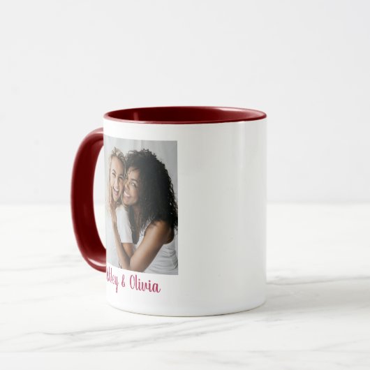 Minimalistisch Script Bride Matron of Eeren Voorst Mok (Voorkant links)