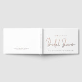 Minimalistisch script bruidsfeest gastenboek (Volledig)