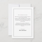 Minimalistisch script bruiloft foto Hartelijk dank Bedankkaart (Achterkant)