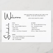 Minimalistisch script bruiloft weekend 3 dag progr (Voorkant)