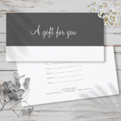 Minimalistisch script cadeaubon