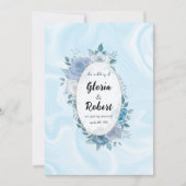 Minimalistisch script Casual bruiloft uitnodiging (Voorkant)