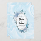 Minimalistisch script Casual bruiloft uitnodiging (Voorkant / Achterkant)