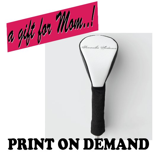 Minimalistisch script 🎨⛳ Creatief genie Golfheadcover