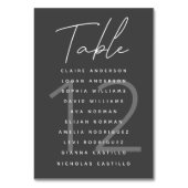 Minimalistisch script donkergrijze bruiloft kaart (Achterkant)