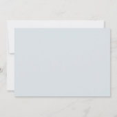 Minimalistisch script Dusty Blue Save the Date Kaa Kaart (Achterkant)