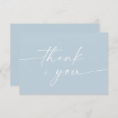 Minimalistisch script Elegant Bedankkaart (Voorkant / Achterkant)