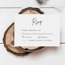 Minimalistisch script formeel huwelijk
