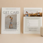 Minimalistisch Script Fotografie Cadeaubon